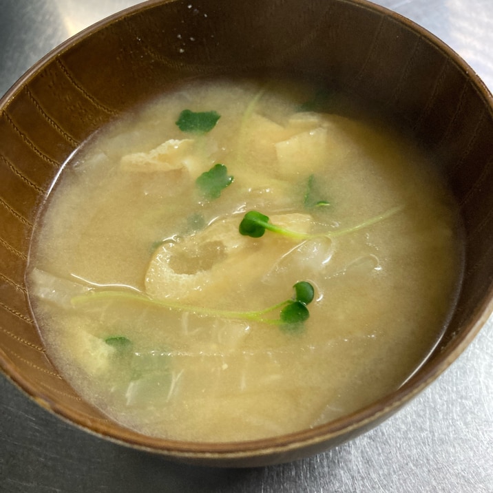 大根親子のお味噌汁